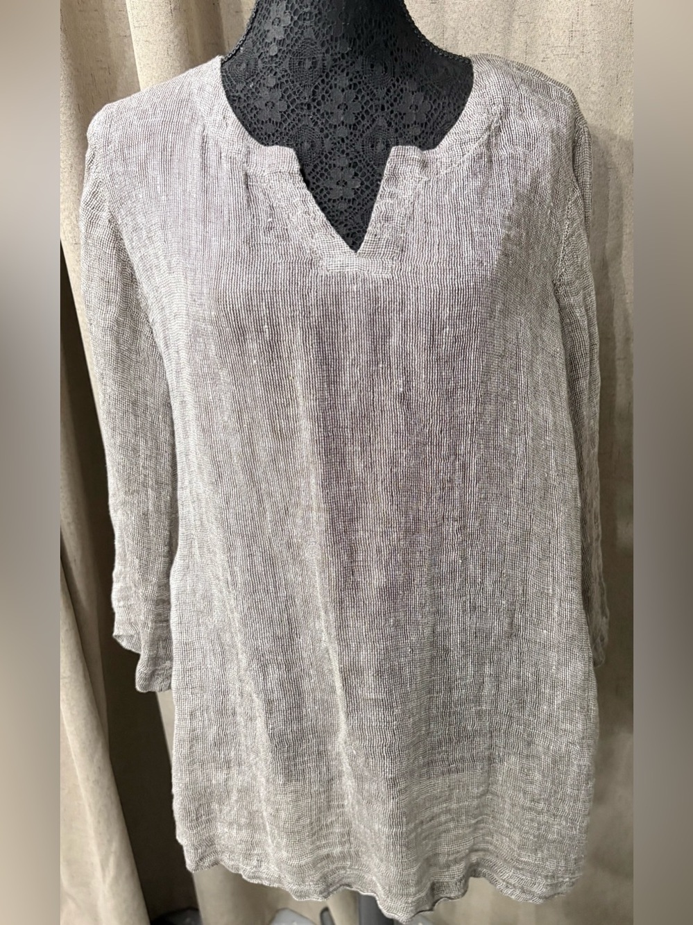 J. Jill 100%Linen Layering Tunic sz L